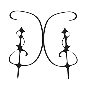 monogram style sticker SD